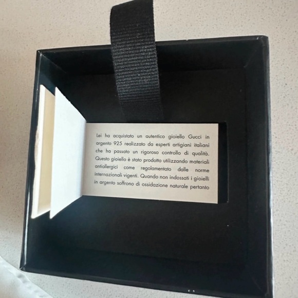 Gucci Silver Heart Logo Stud Earrings - Picture 8 of 12